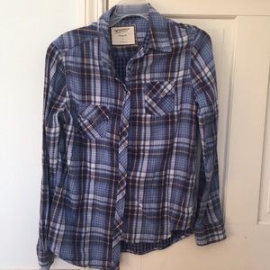 Arizona Brand Plaid Button Up Shirt